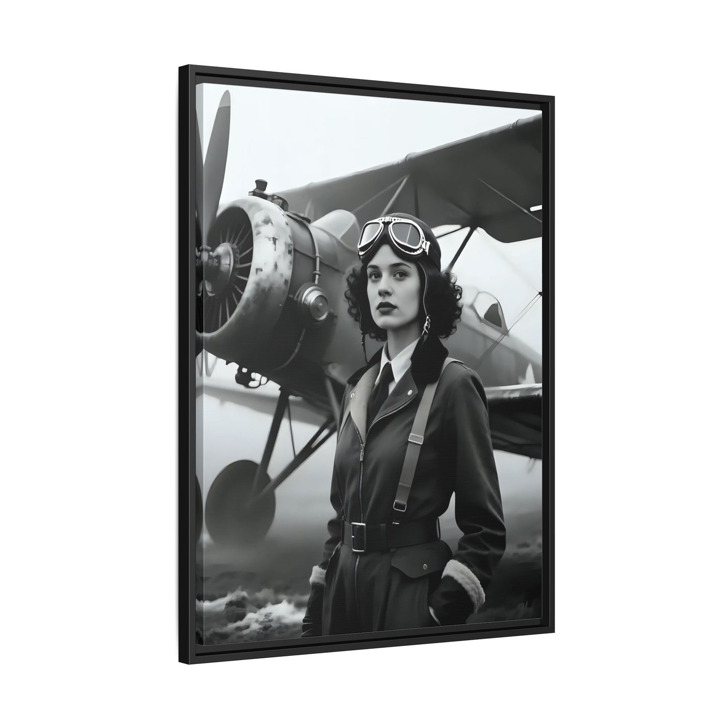 Lady of the Sky - Framed Canvas