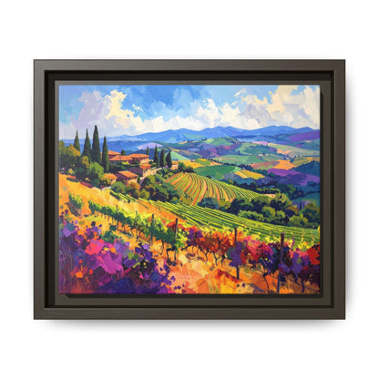 Italian Vineyard - Framed Canvas