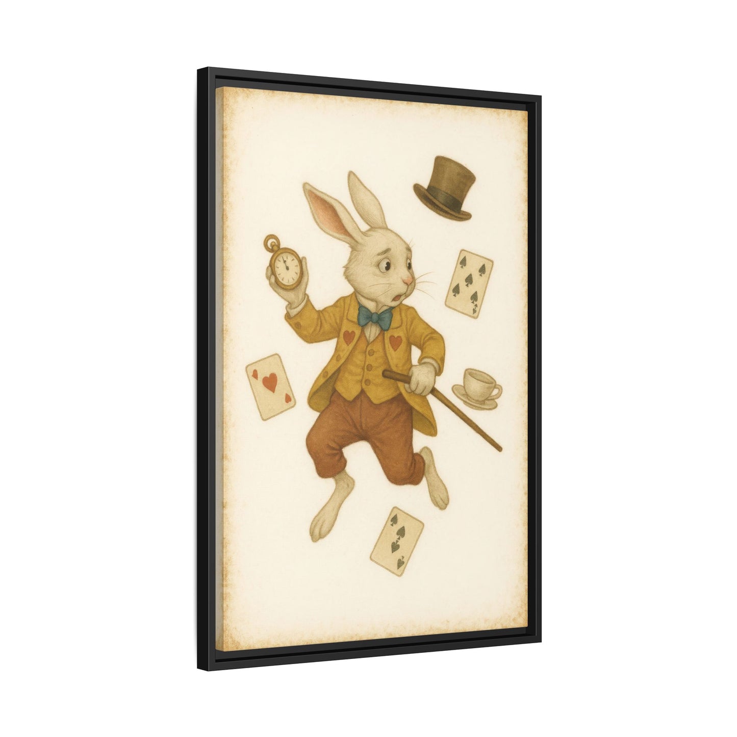 The White Rabbit - Framed Canvas