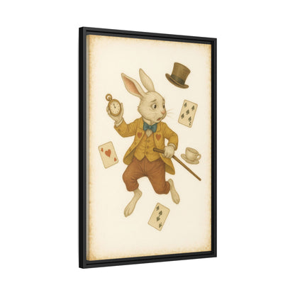 The White Rabbit - Framed Canvas