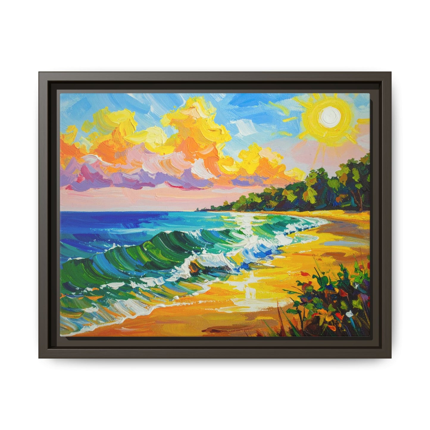 Tranquil Seascape- Framed Canvas