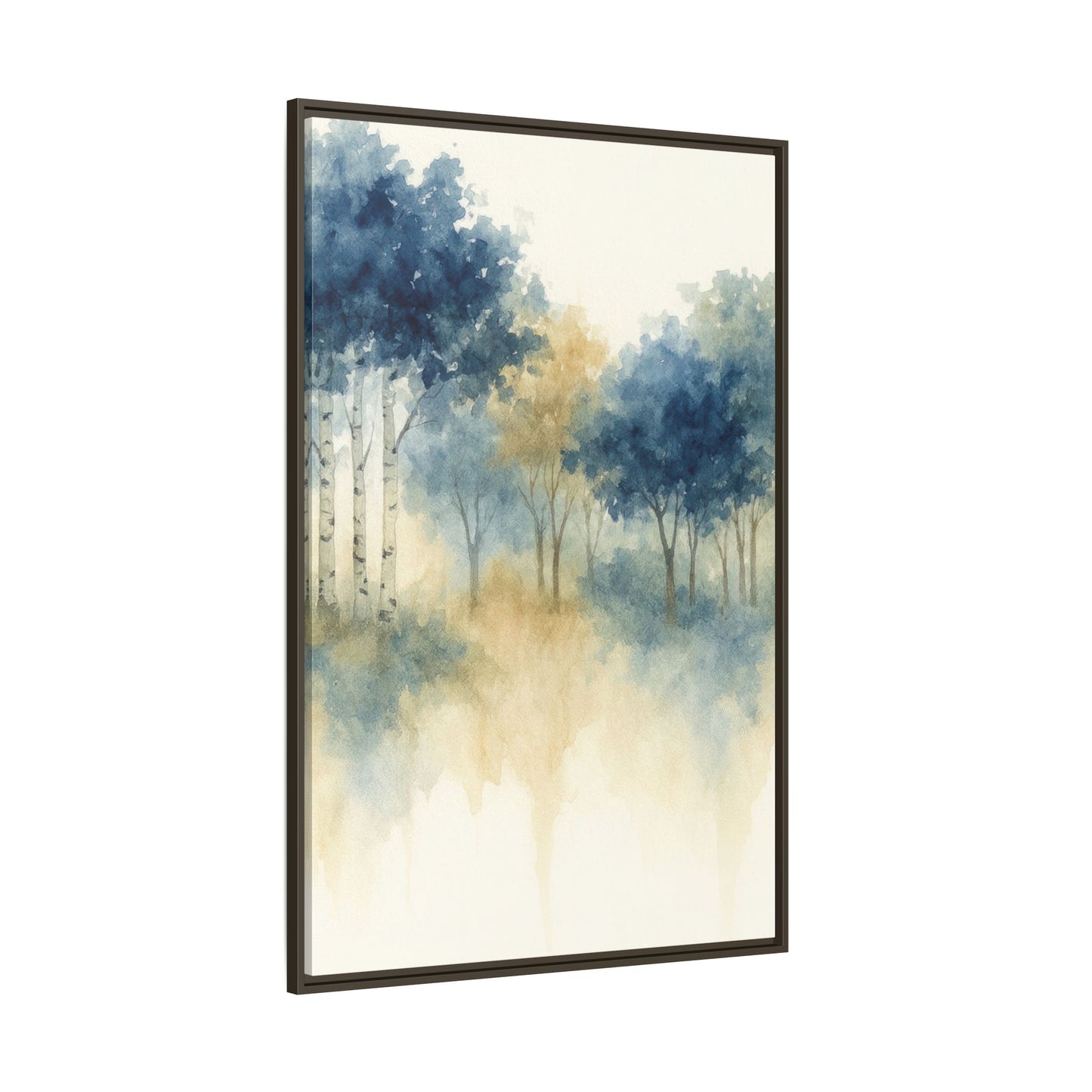 Floating Aspen and Birch Forest - Framed Canvas