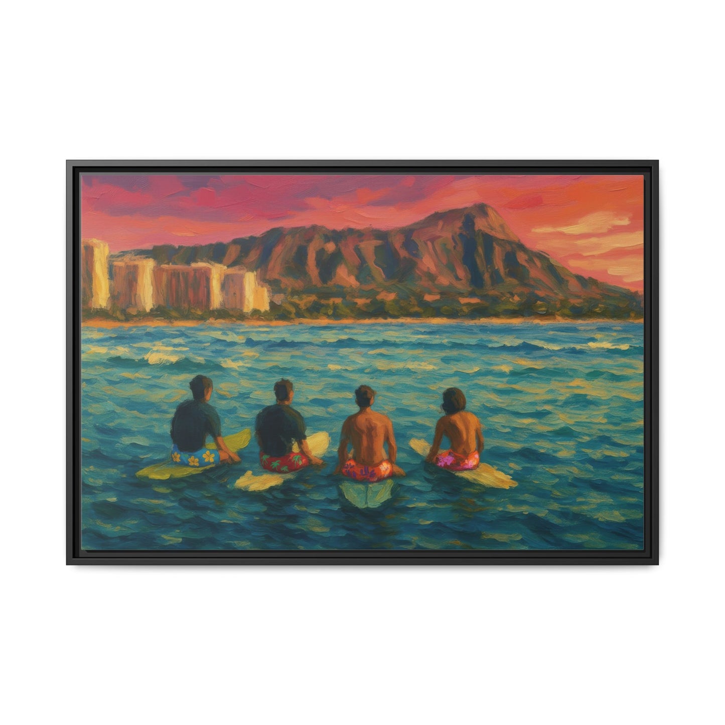 A Day On The Water - Framed Canvas