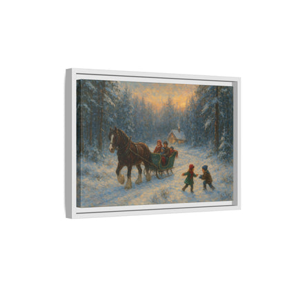 Winter Fun - Framed Canvas