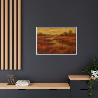 Fall Marsh - Framed Canvas