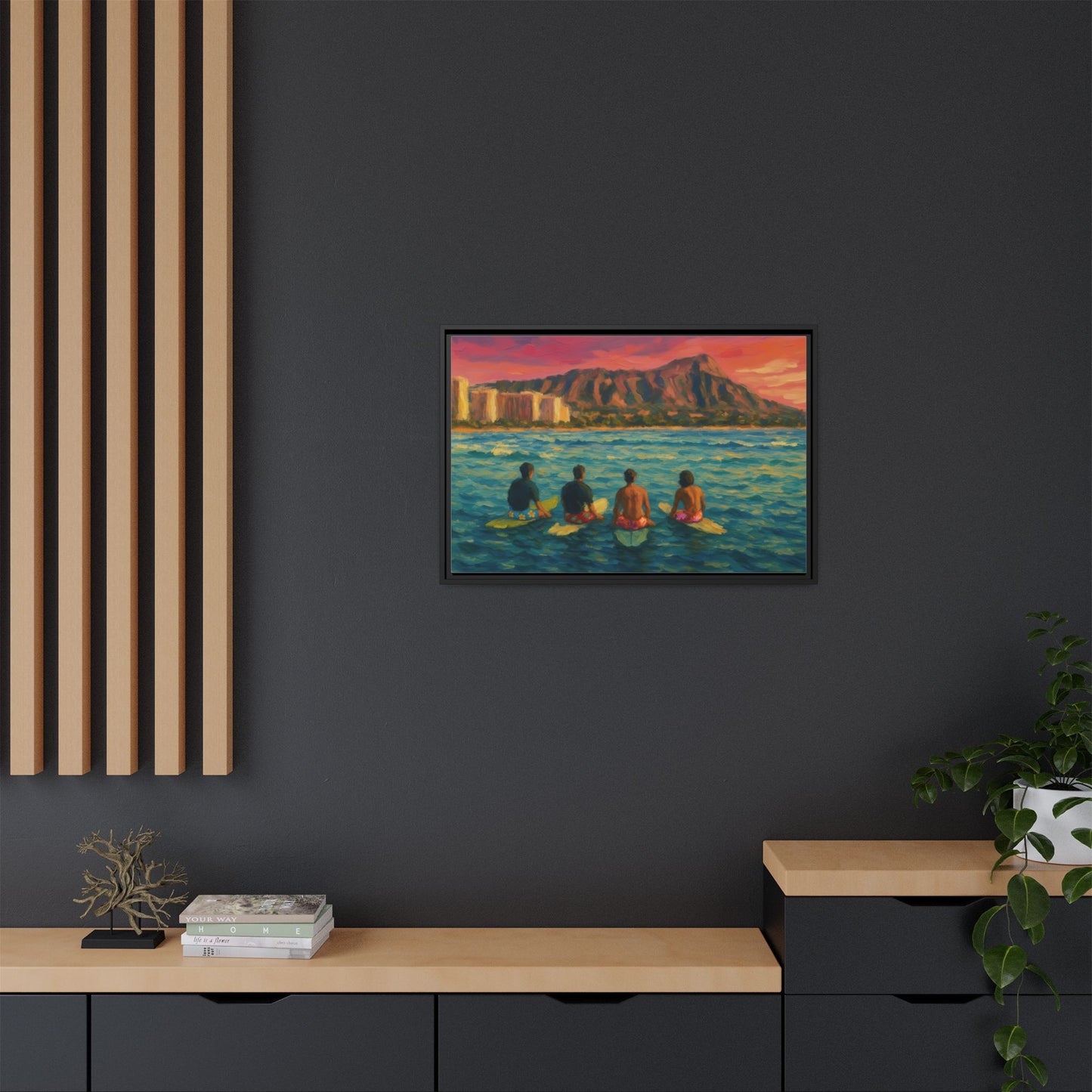 A Day On The Water - Framed Canvas