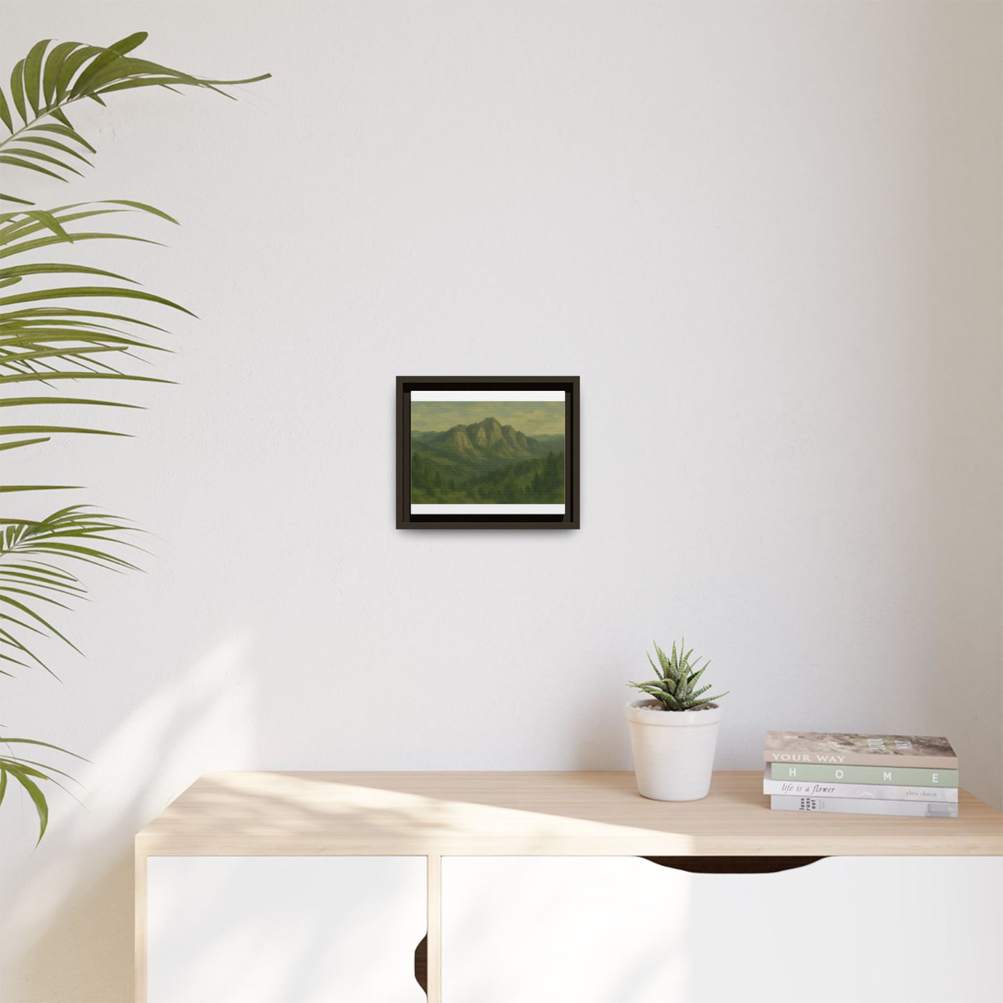 Green Mountains - Framed Canvas
