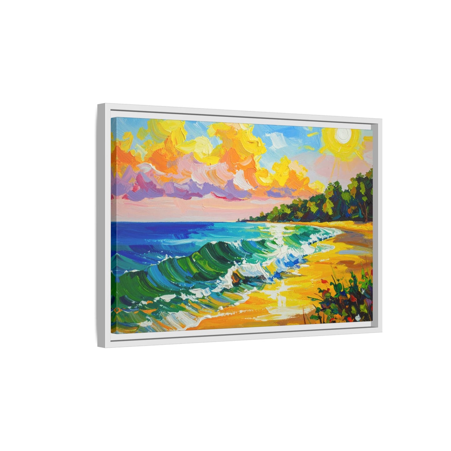 Tranquil Seascape- Framed Canvas