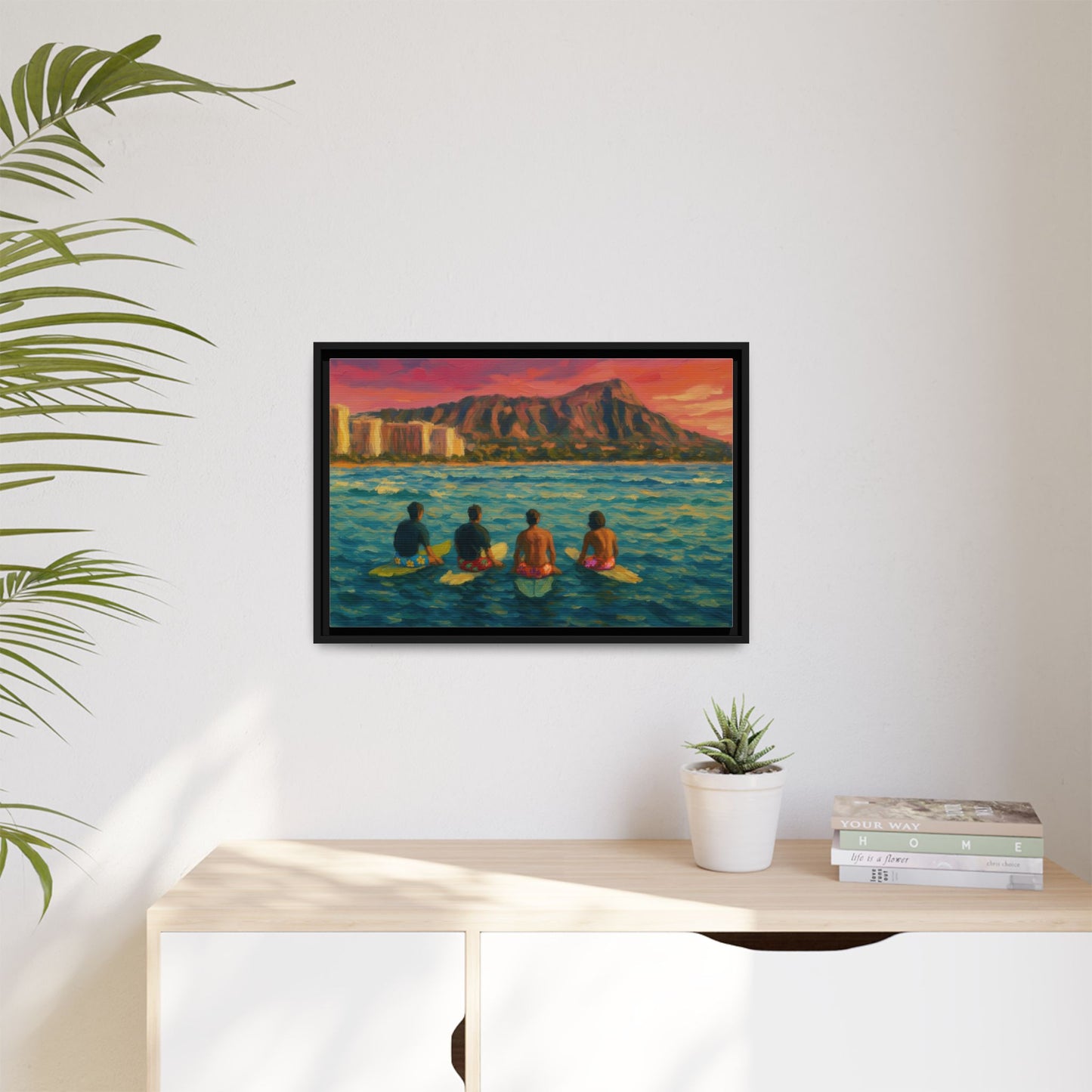 A Day On The Water - Framed Canvas