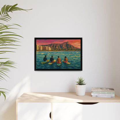 A Day On The Water - Framed Canvas