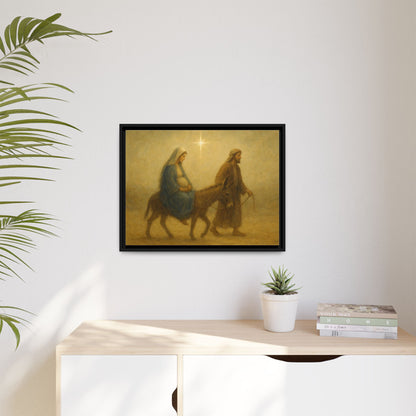 Journey to Bethlehem - Framed Canvas