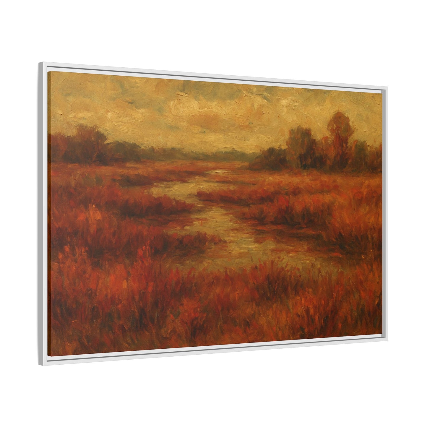 Fall Marsh - Framed Canvas