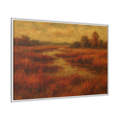 Fall Marsh - Framed Canvas