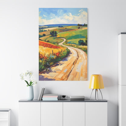 Lazy Country Road #3 Canvas
