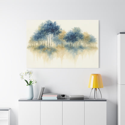 Floating Aspen and Birch Forest Canvas