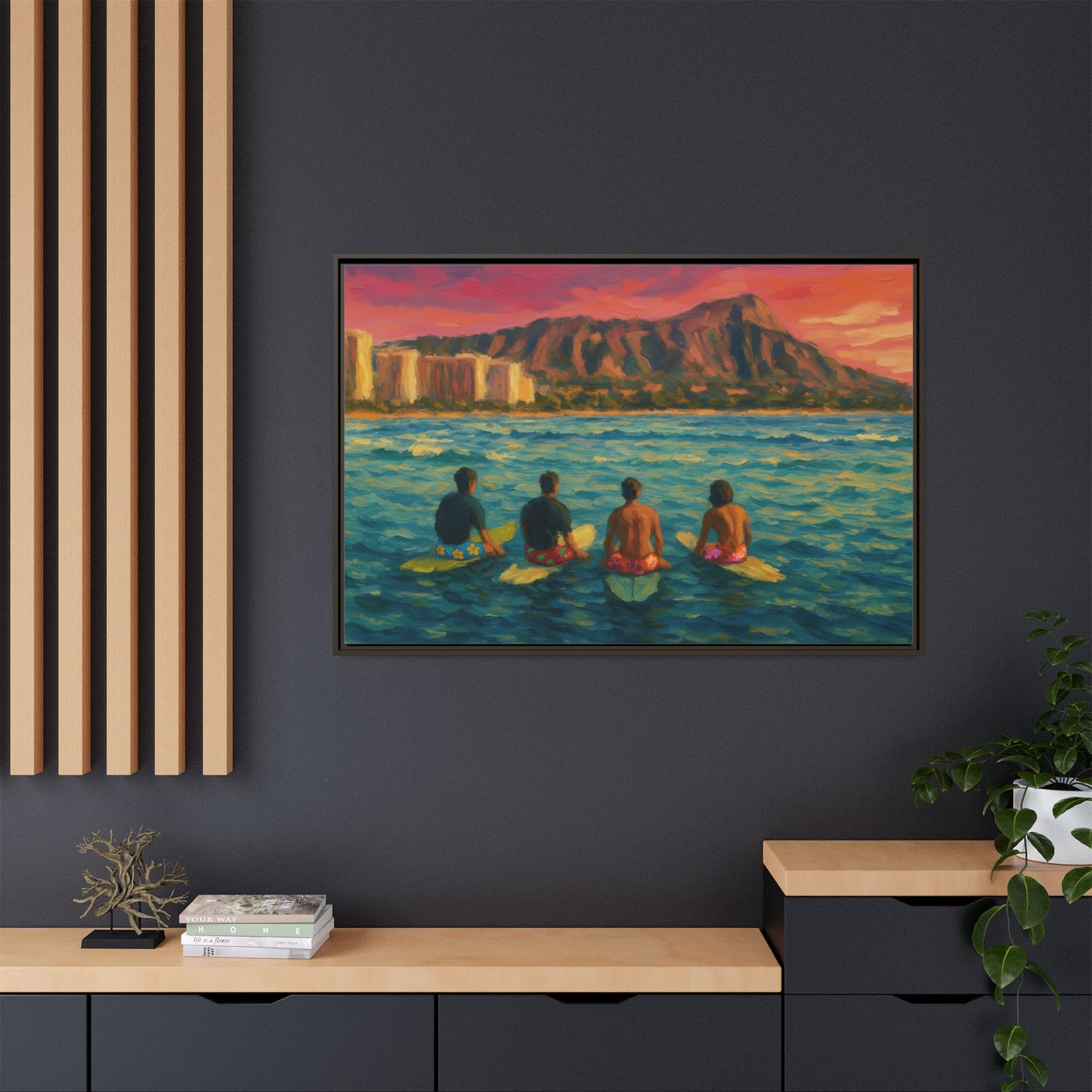 A Day On The Water - Framed Canvas