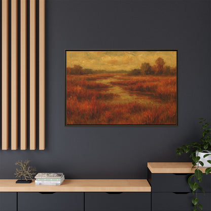 Fall Marsh - Framed Canvas