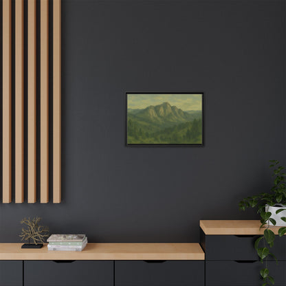Green Mountains - Framed Canvas