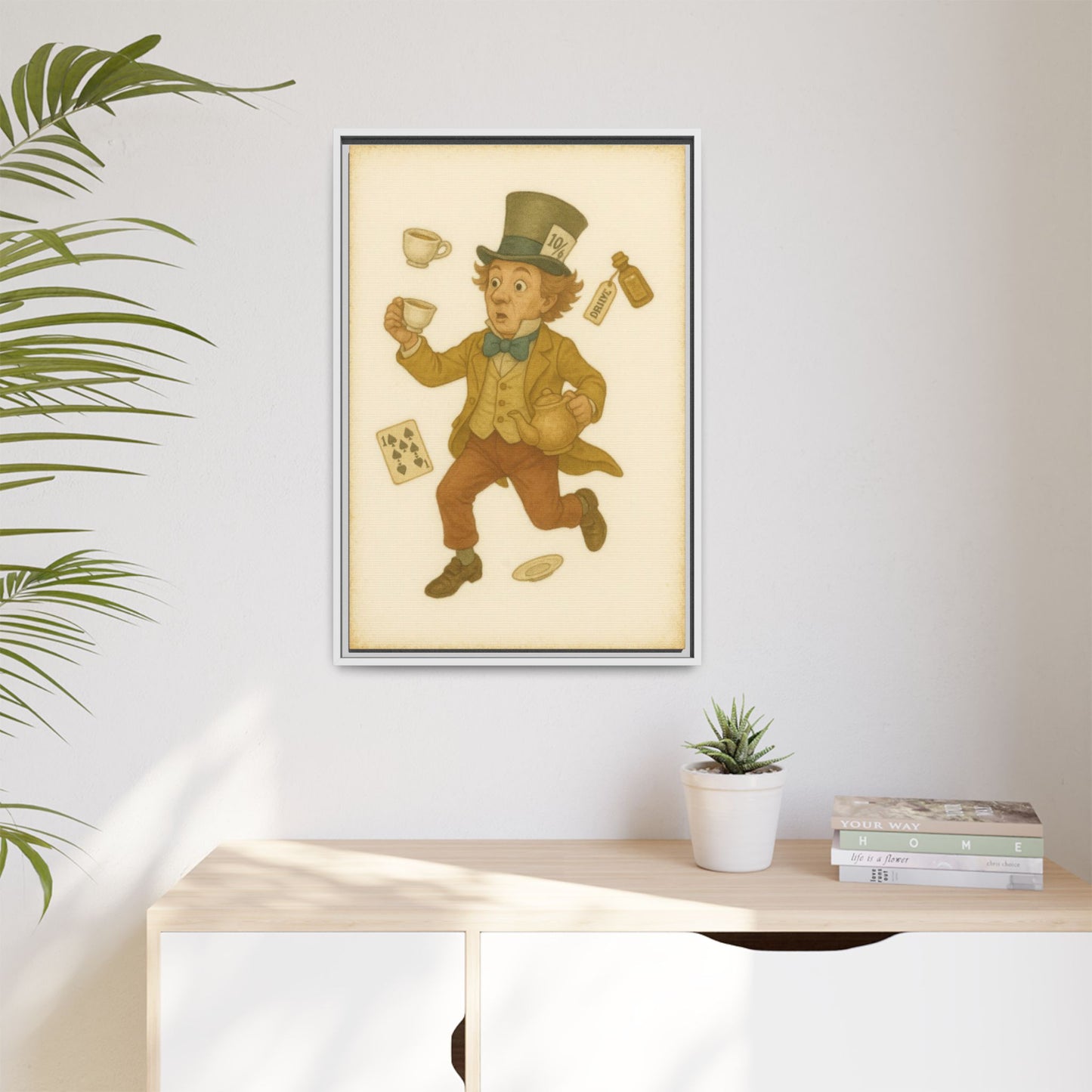The Mad Hatter - Framed Canvas