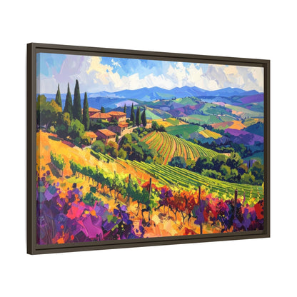Italian Vineyard - Framed Canvas