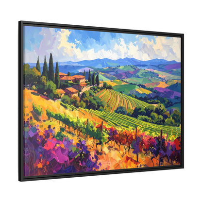 Italian Vineyard - Framed Canvas