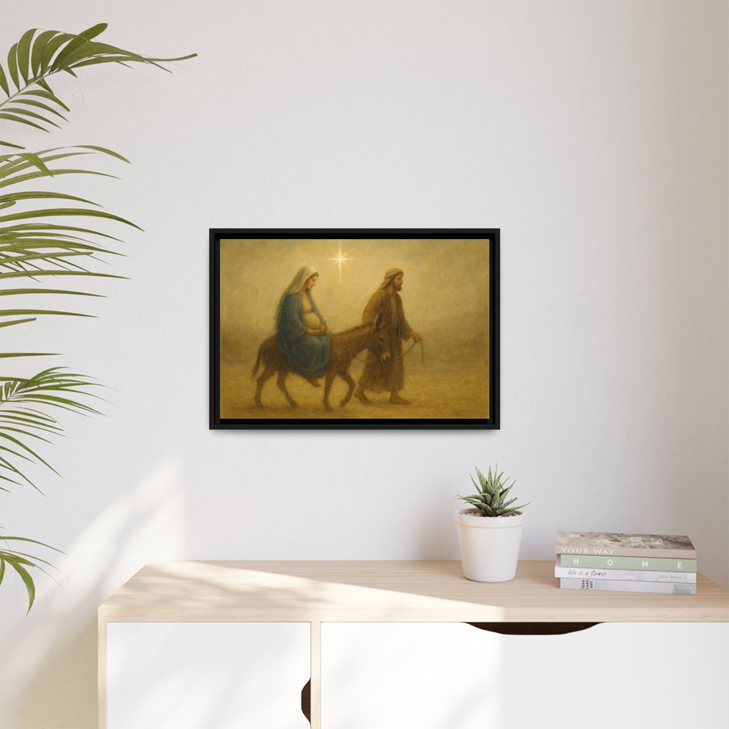 Journey to Bethlehem - Framed Canvas