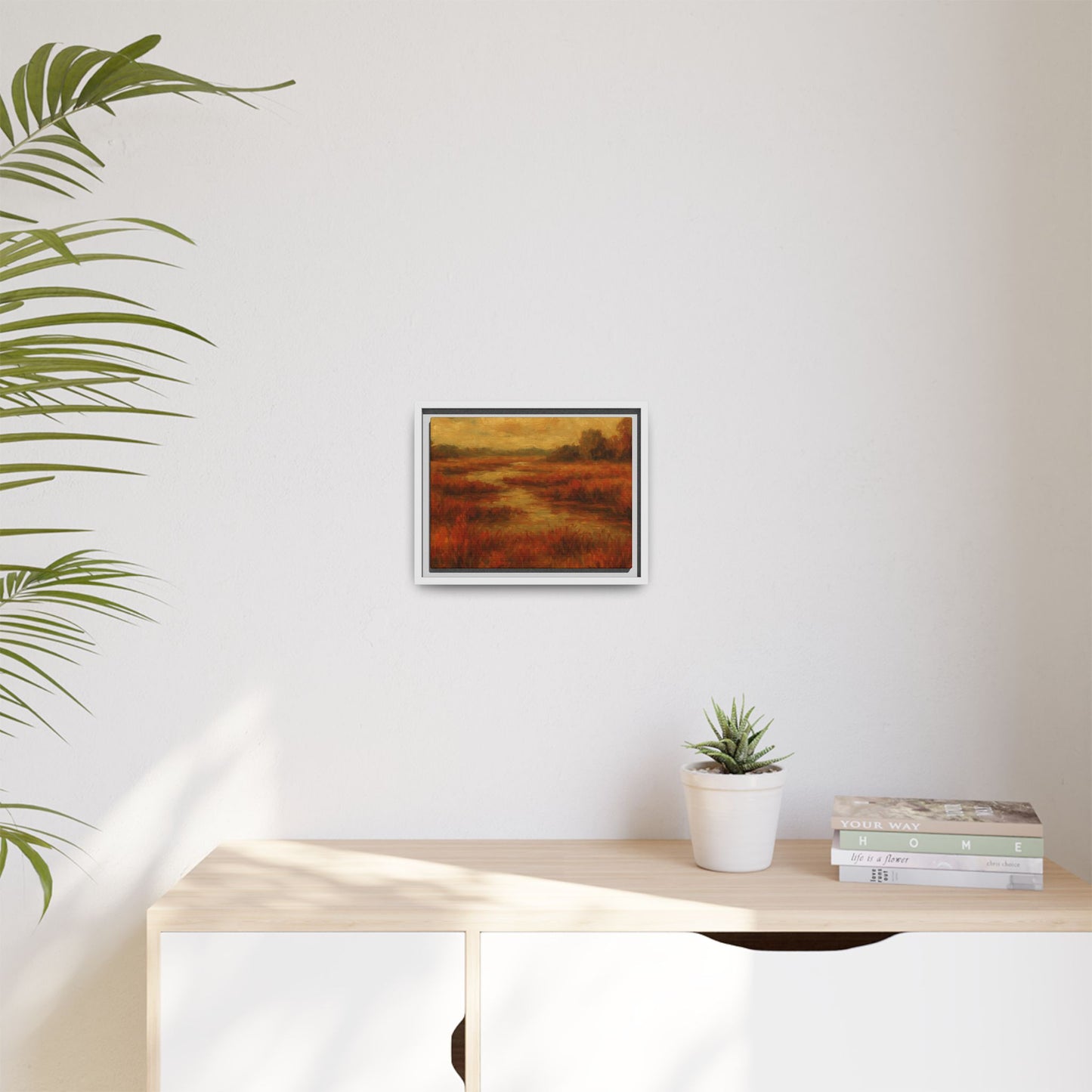 Fall Marsh - Framed Canvas