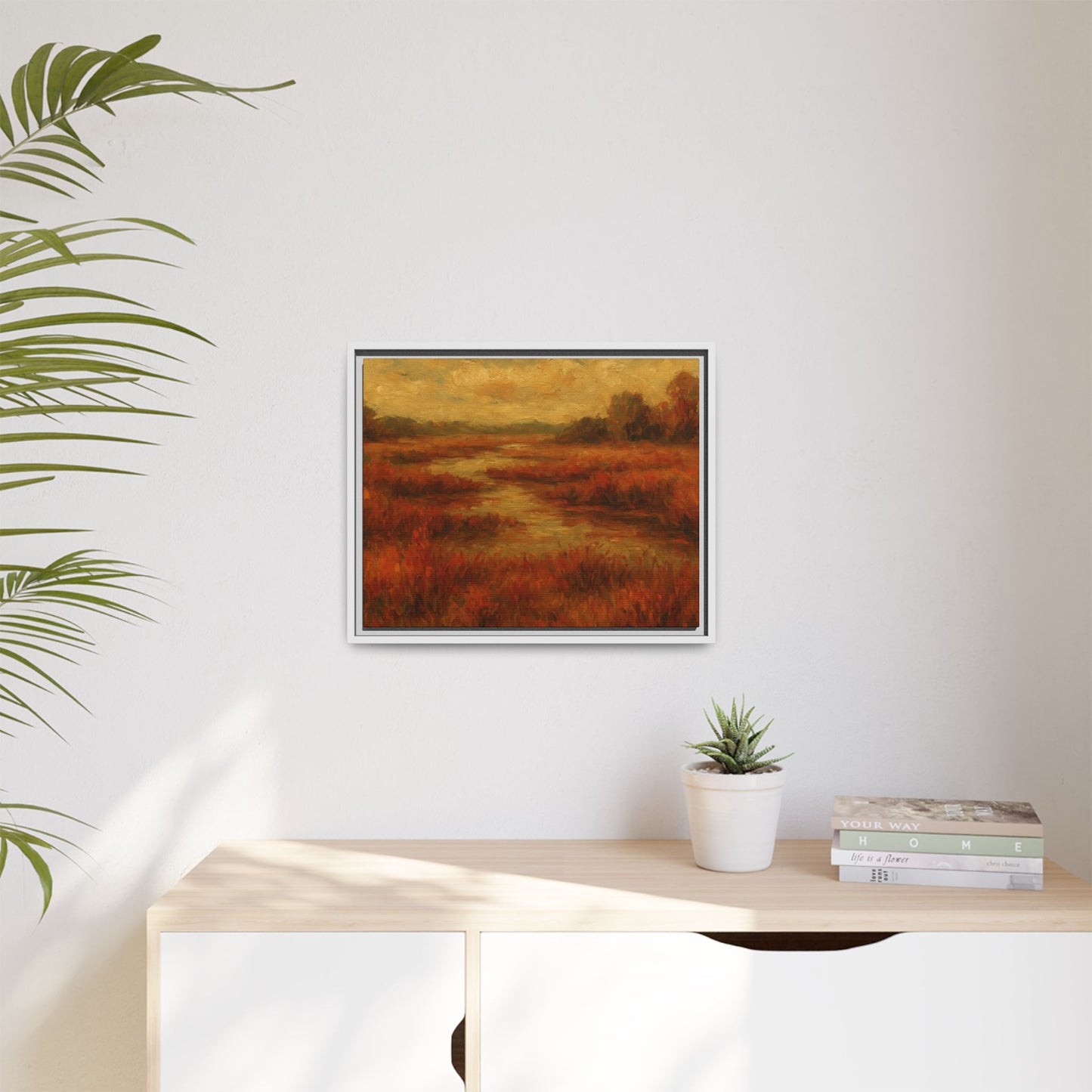 Fall Marsh - Framed Canvas