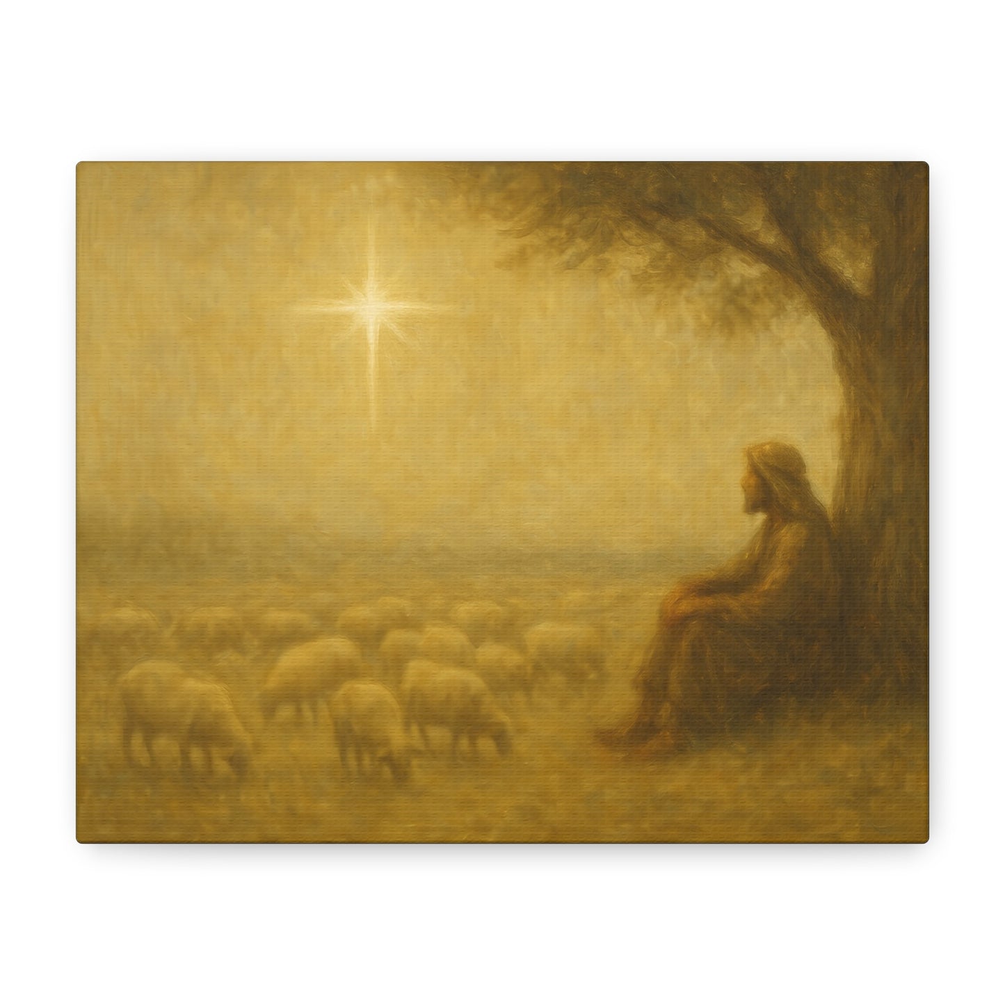 Shepherd In The Field - Canvas