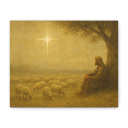 Shepherd In The Field - Canvas
