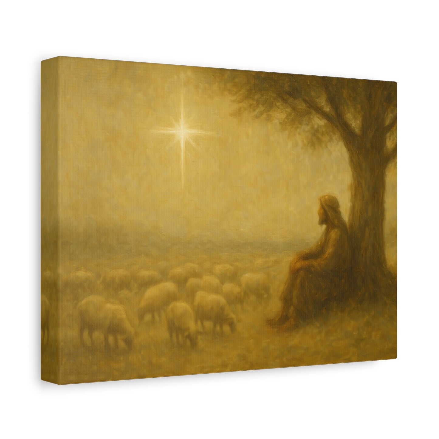 Shepherd In The Field - Canvas