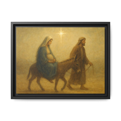 Journey to Bethlehem - Framed Canvas
