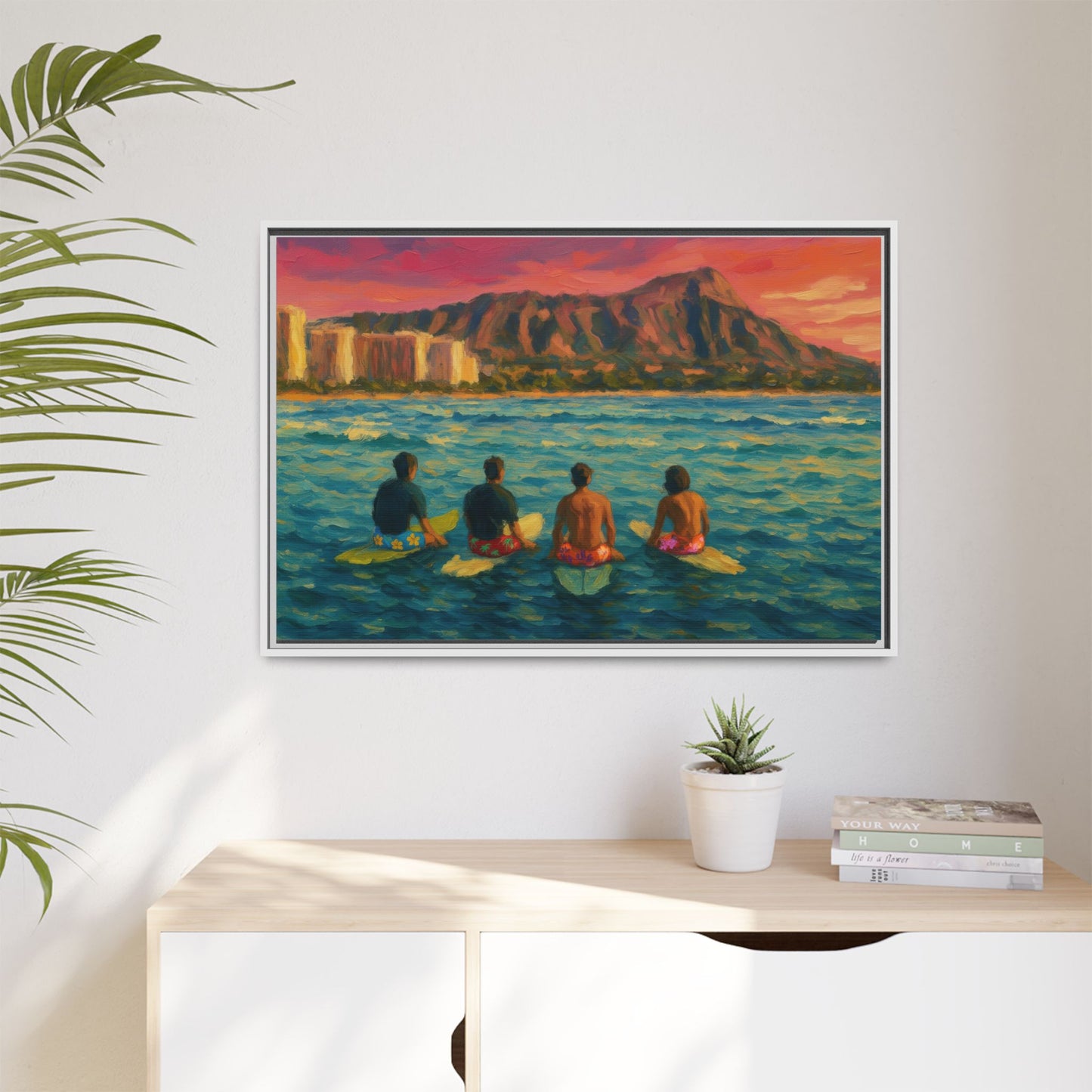A Day On The Water - Framed Canvas