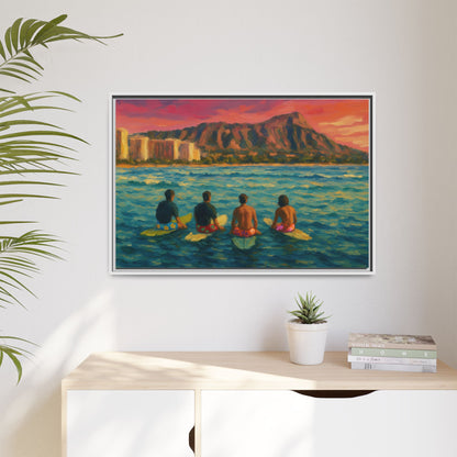 A Day On The Water - Framed Canvas