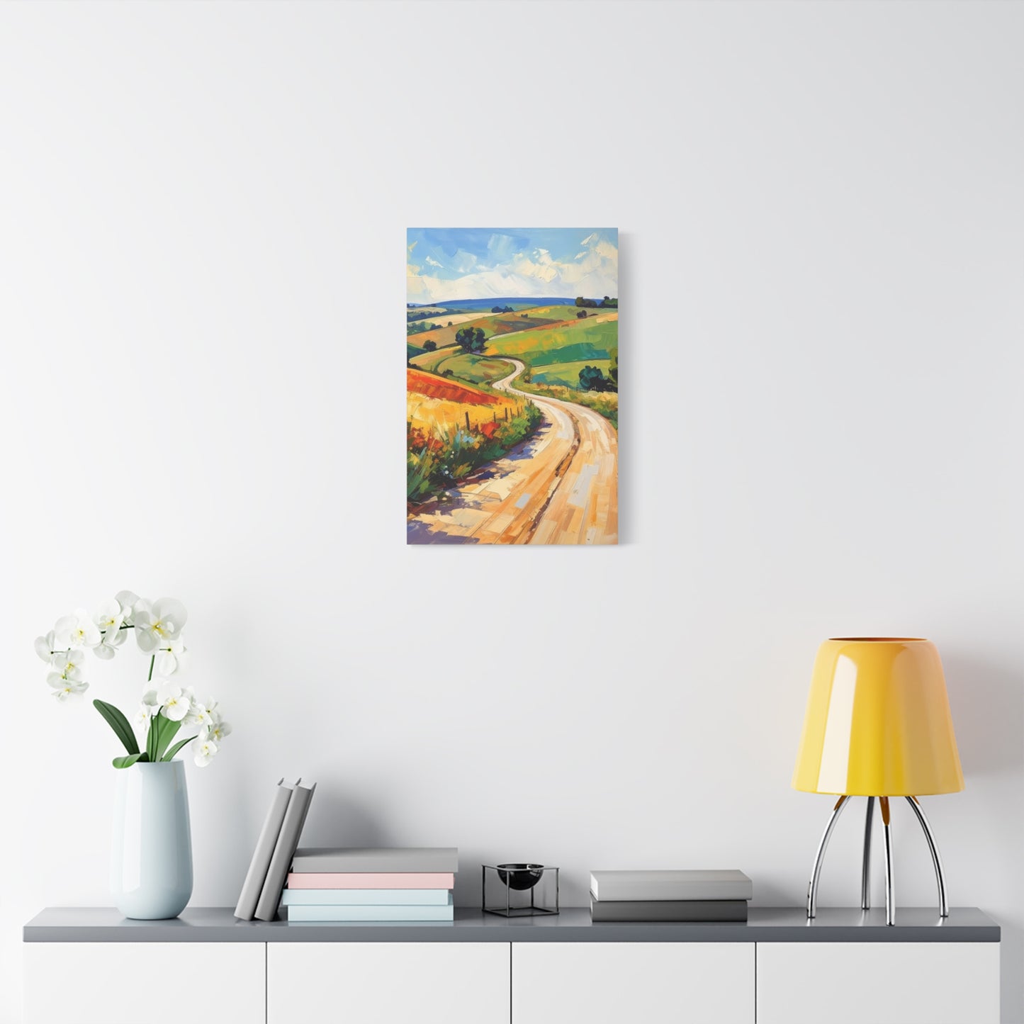 Lazy Country Road #3 Canvas