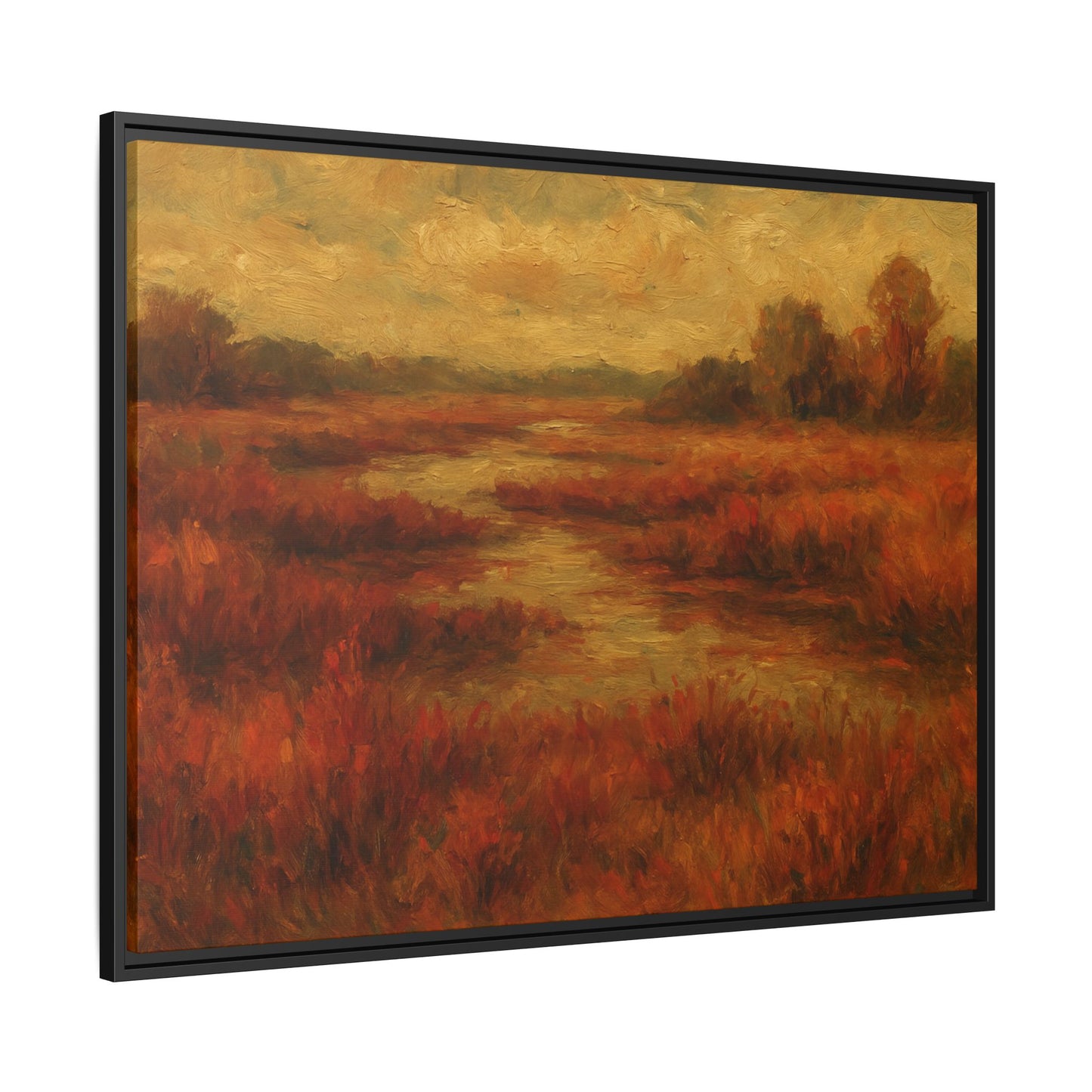 Fall Marsh - Framed Canvas