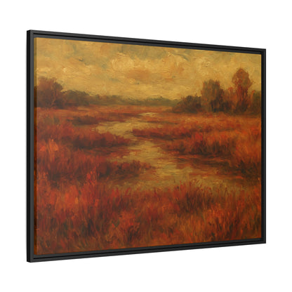 Fall Marsh - Framed Canvas