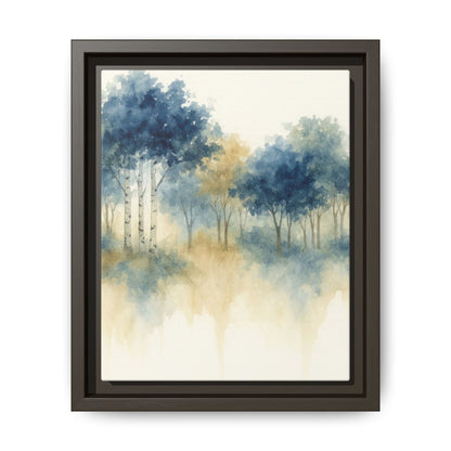 Floating Aspen and Birch Forest - Framed Canvas