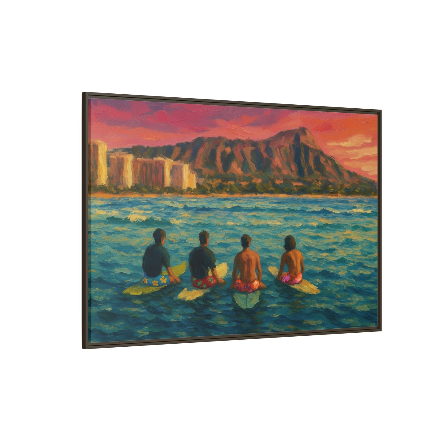 A Day On The Water - Framed Canvas