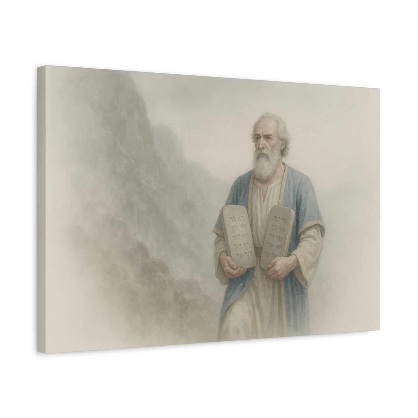 Moses Comes Down from the Mountain  - Canvas