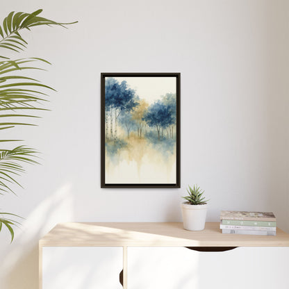 Floating Aspen and Birch Forest - Framed Canvas