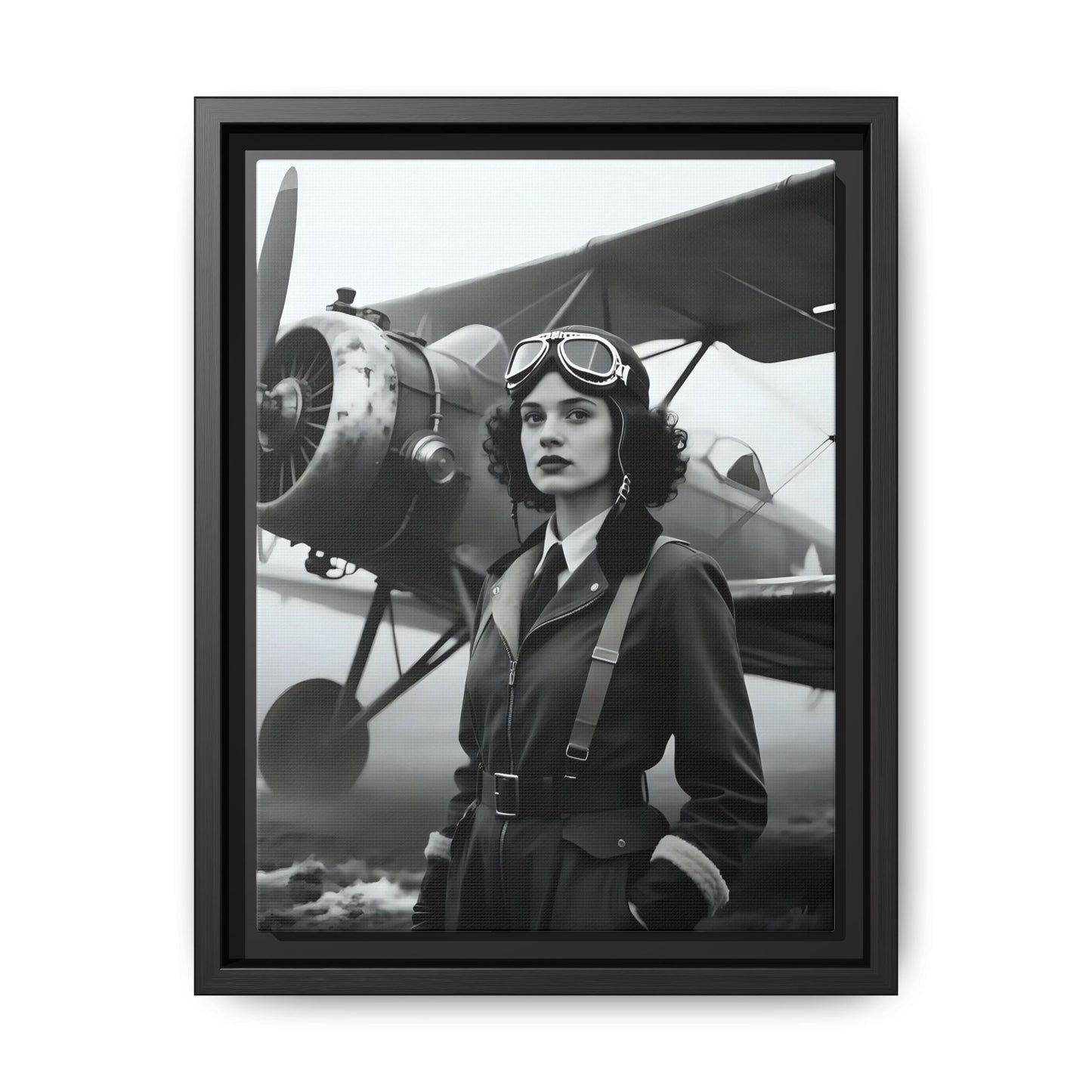 Lady of the Sky - Framed Canvas