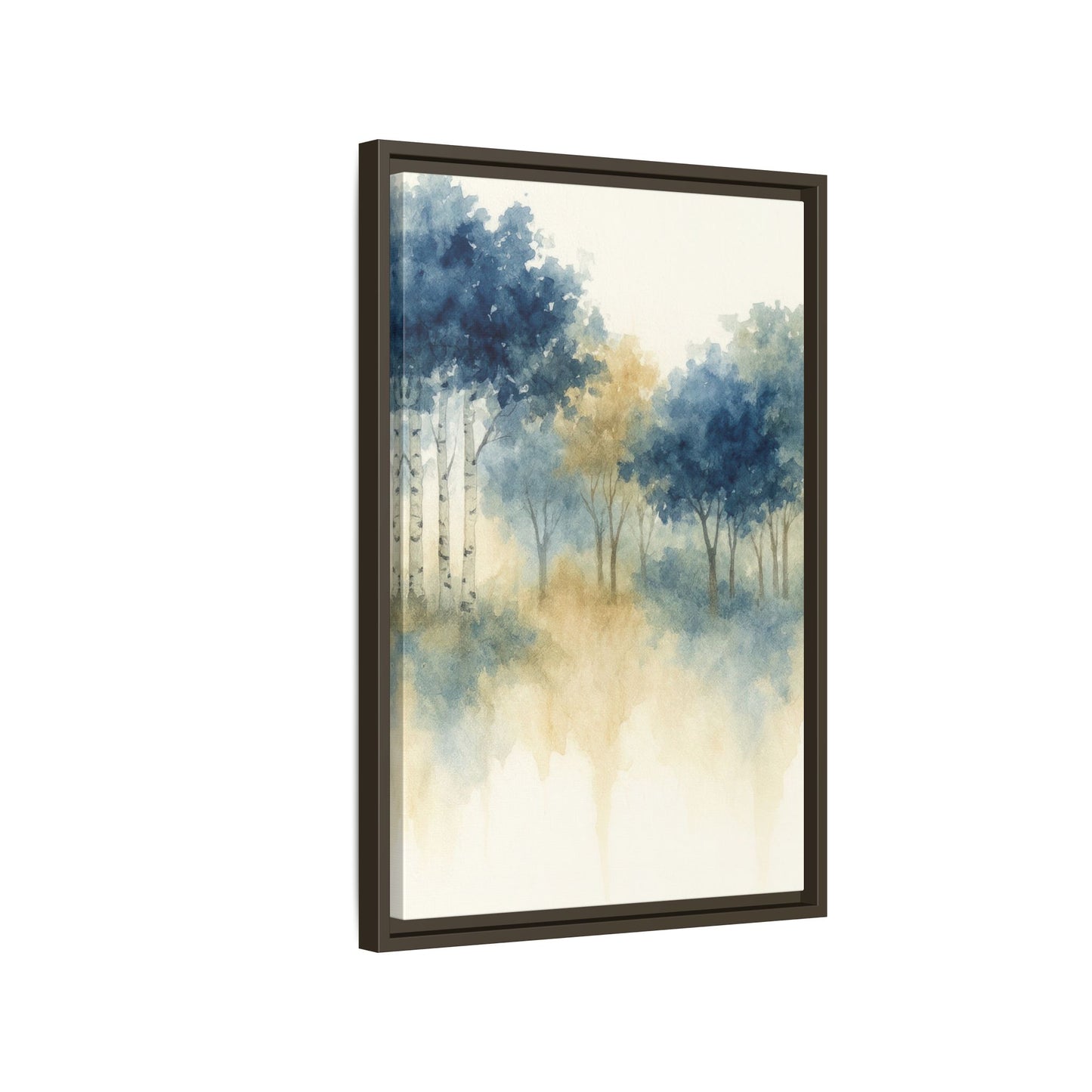 Floating Aspen and Birch Forest - Framed Canvas