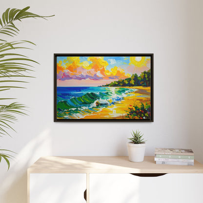 Tranquil Seascape- Framed Canvas
