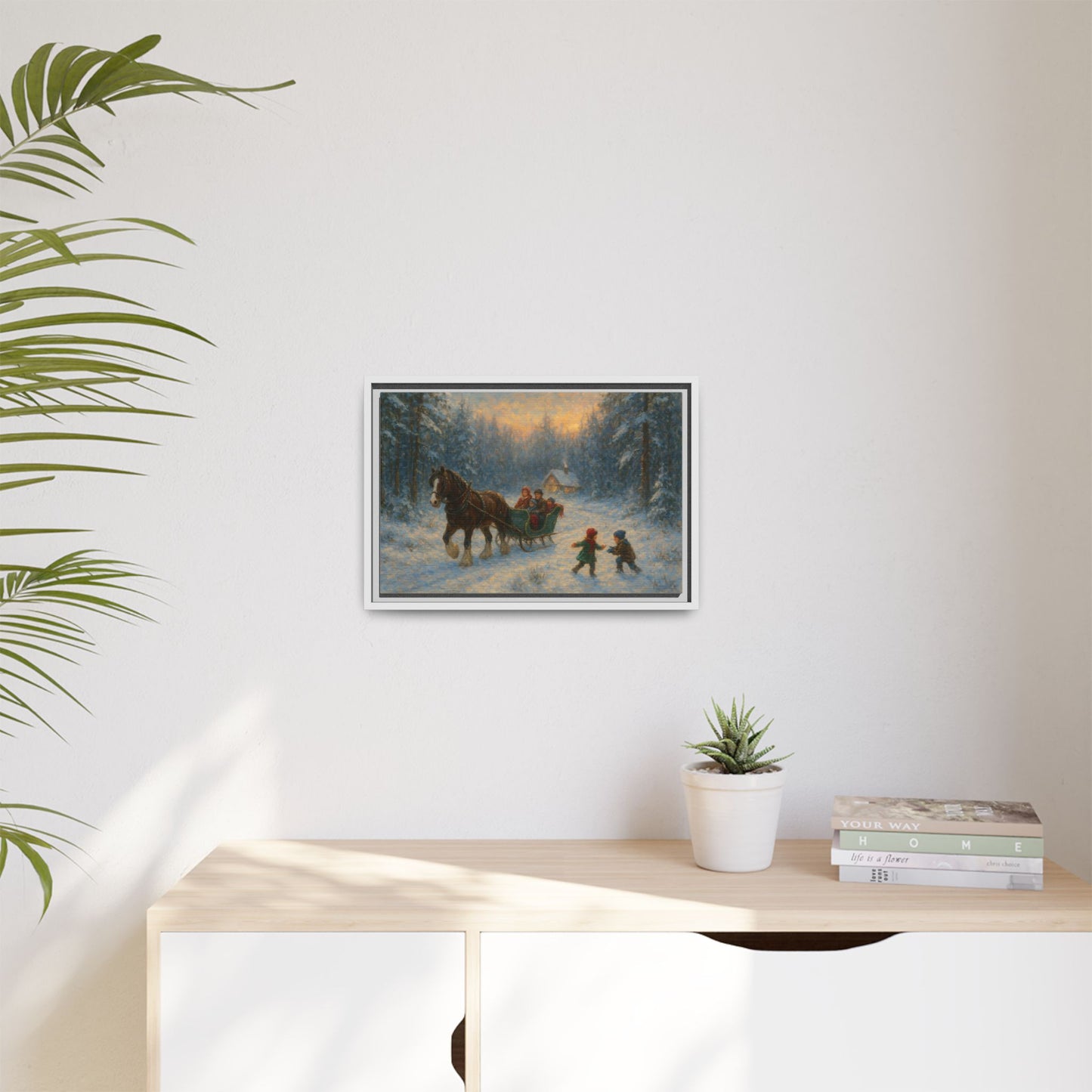 Winter Fun - Framed Canvas