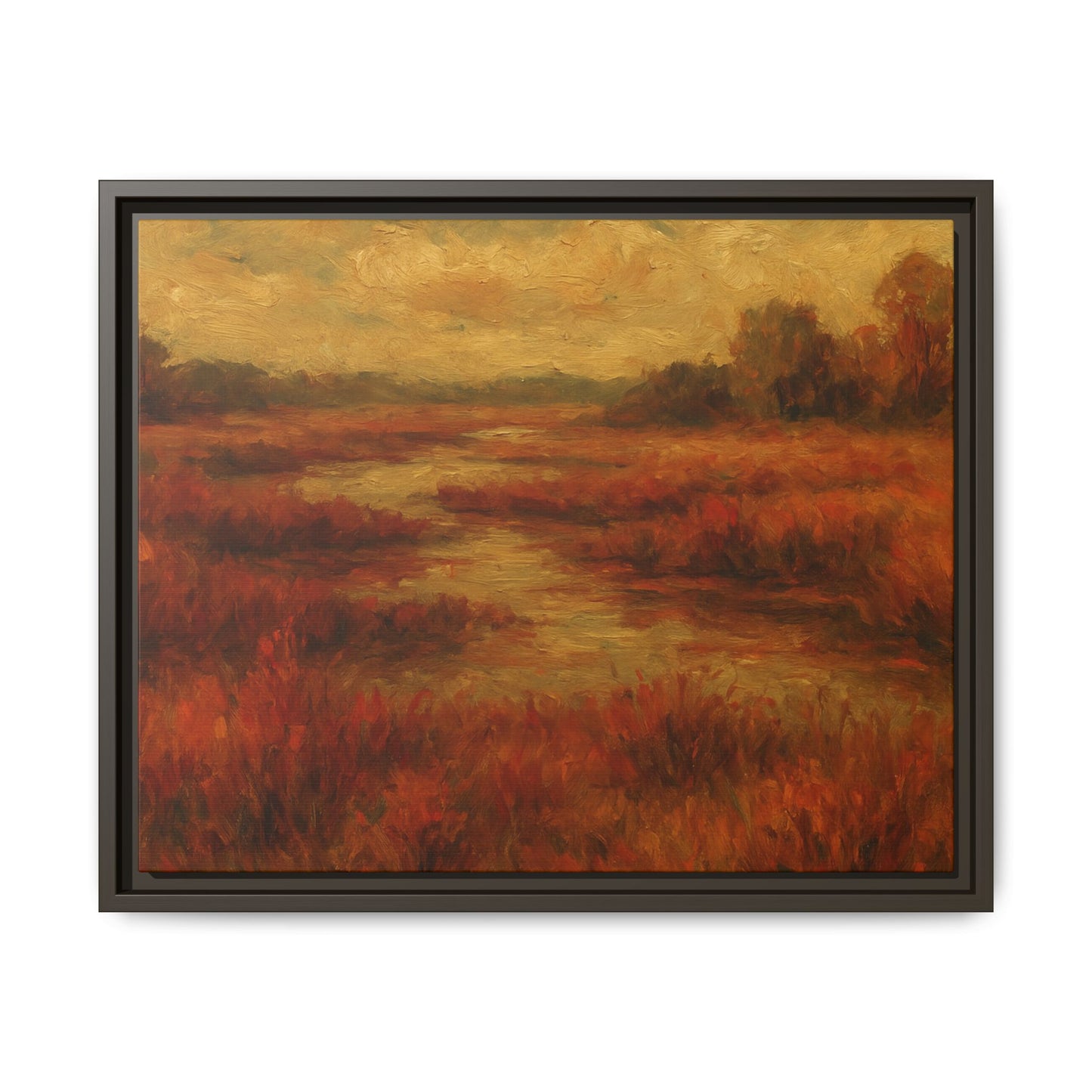 Fall Marsh - Framed Canvas