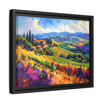 Italian Vineyard - Framed Canvas