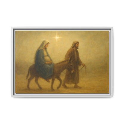 Journey to Bethlehem - Framed Canvas