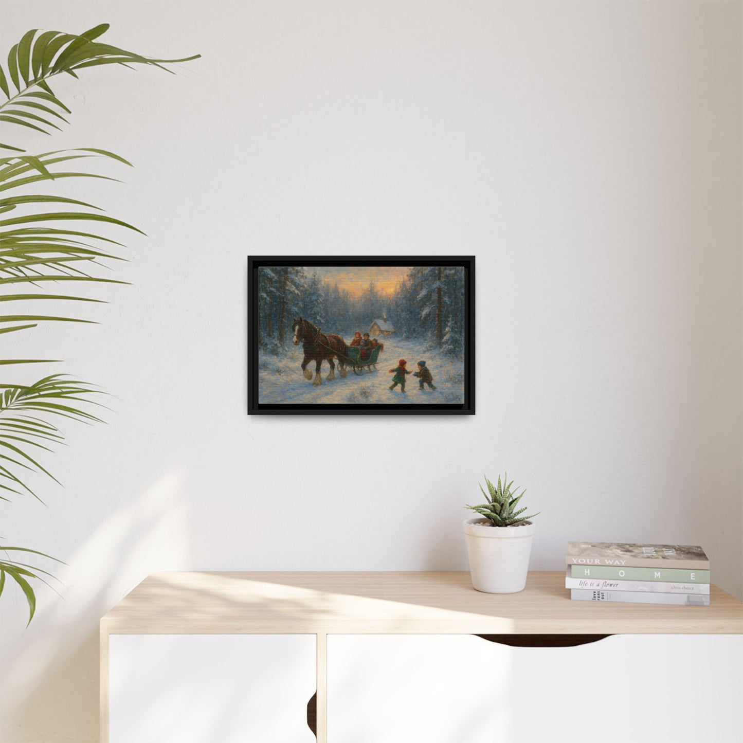 Winter Fun - Framed Canvas