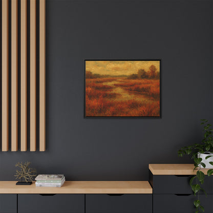 Fall Marsh - Framed Canvas